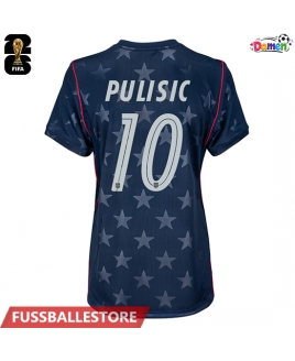 Günstige Vereinigte Staaten Christian Pulisic #10 Auswärtstrikot Damen WM 2026 Kurzarm